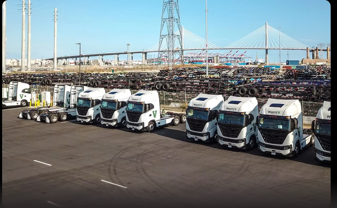 WattEV charging depot at the Port of Long Beach