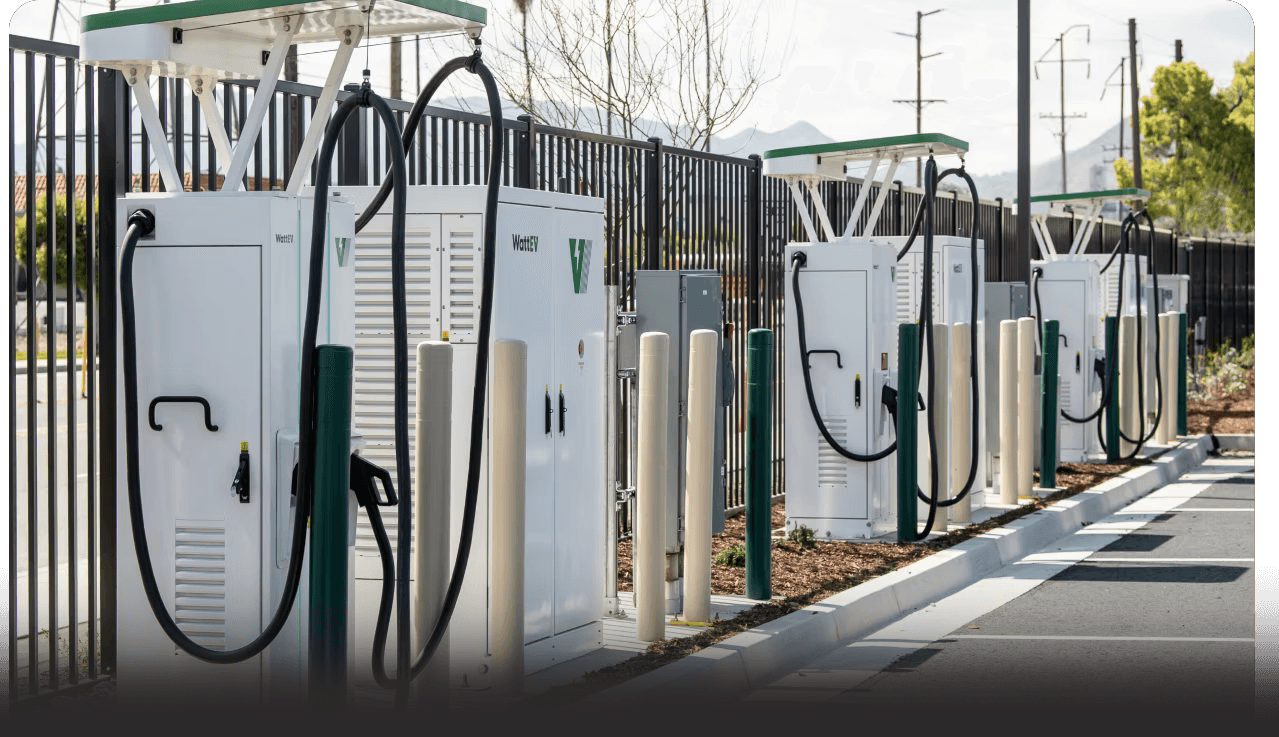WattEV charging depot in San Bernardino